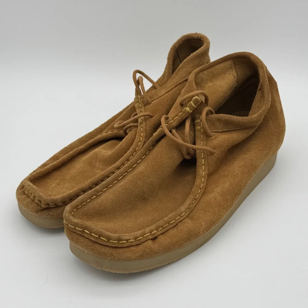 Nairobi Gold Chukka Boots Men Size 11 Tan Suede Wallabee Style Lace Up Shoes